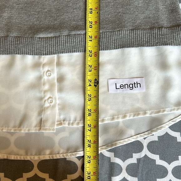 Adrianna Papell Button Front Sweater/shirt combo szM - Picture 12 of 16